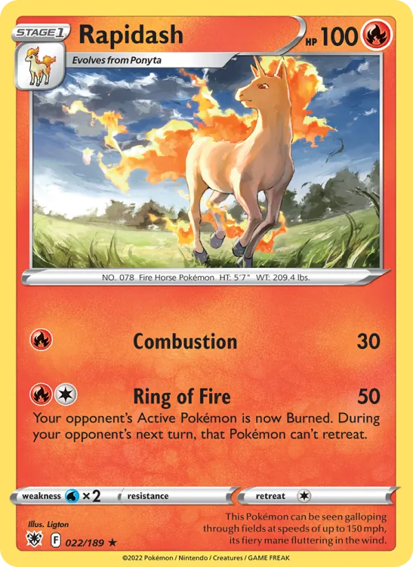 Rapidash, Astral Radiance No. 022