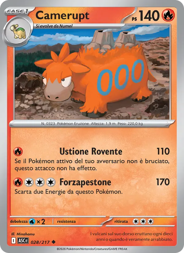 Camerupt, Ascesa Eroica No. 028