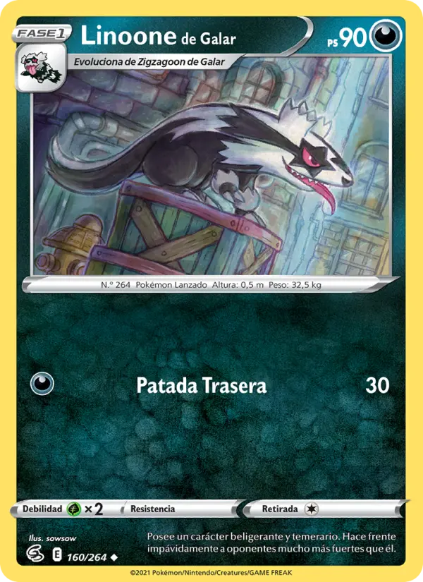 Linoone de Galar, Golpe Fusión Nº 160
