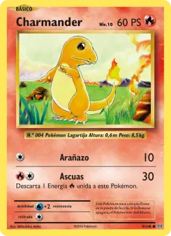 Charmander, Evoluciones Nº 9 Normal