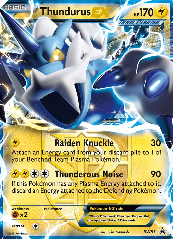 Thundurus-EX, BW Black Star Promos Nº BW81