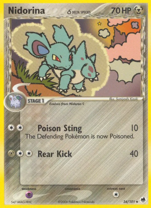 Nidorina δ, Dragon Frontiers No. 34