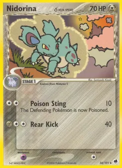 Nidorina δ, Dragon Frontiers Nº 34 Normal