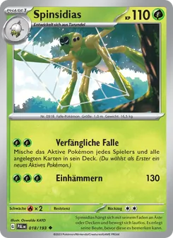 Spinsidias, Entwicklungen in Paldea No. 018 Normal