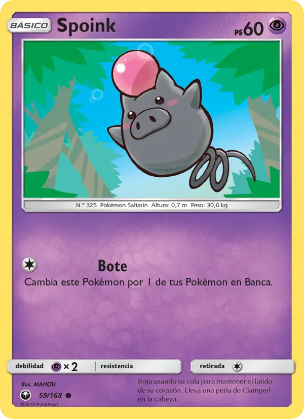 Spoink, Tormenta Celestial Nº 59