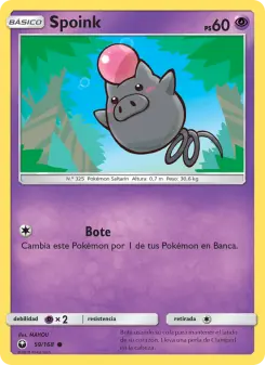 Spoink, Tormenta Celestial No. 59 Normal