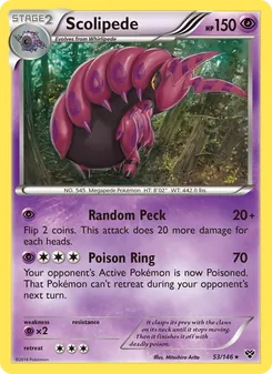 Scolipede, XY Nº 53 Normal