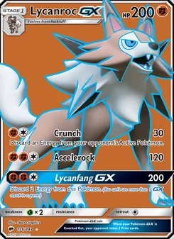 Lycanroc GX, Burning Shadows Nº 136 Holo
