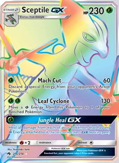 Sceptile GX, Lost Thunder No. 216 Normal
