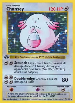 Chansey, Base Set No. 3
