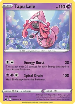 Tapu Lele, Crown Zenith No. 064 Holo