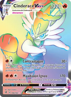 Cinderace VMAX, Choque Rebelde No. 194 Holo