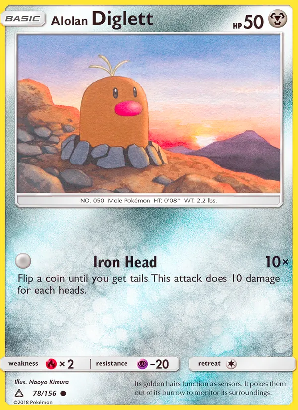 Alolan Diglett, Ultra Prism No. 78