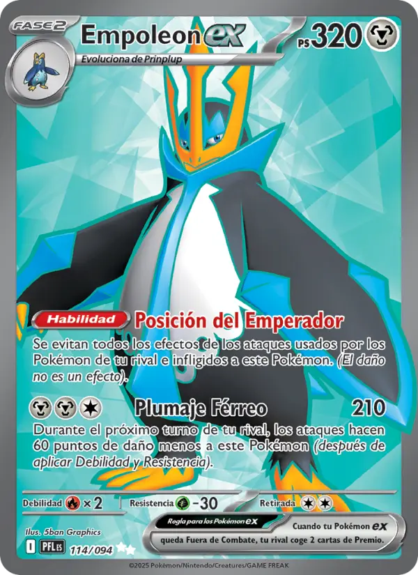 Empoleon ex, Fuegos Fantasmales No. 114
