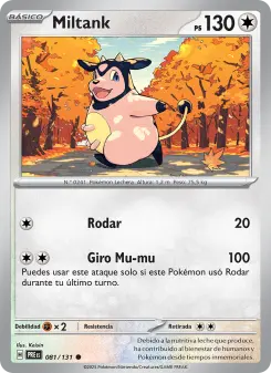 Miltank, Evoluciones Prismáticas No. 081 Normal