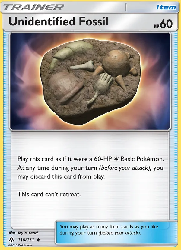 Unidentified Fossil, Forbidden Light No. 116