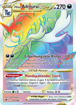 Hisui-Admurai VSTAR, Astralglanz No. 197 Holo