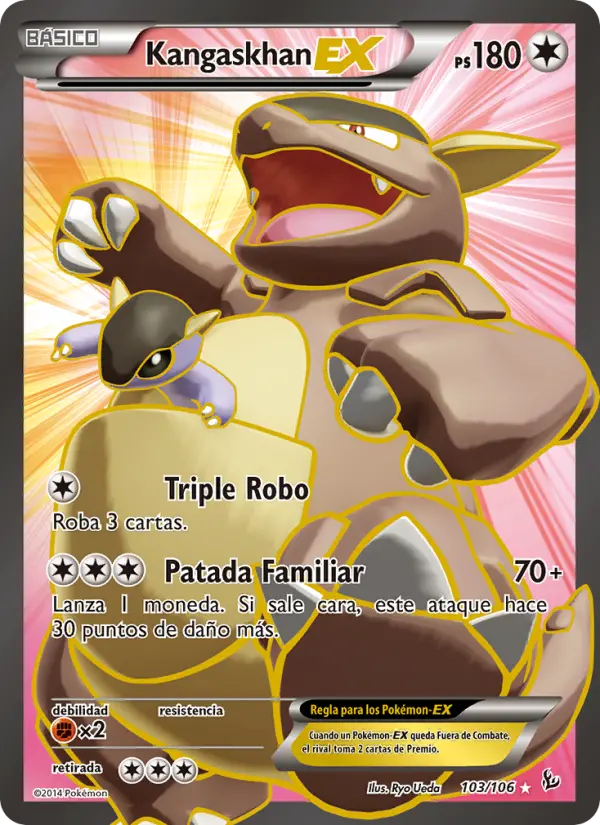 Kangaskhan EX, Destellos de Fuego No. 103