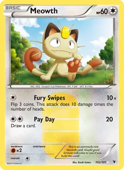 Meowth, Noble Victories No. 102 Normal