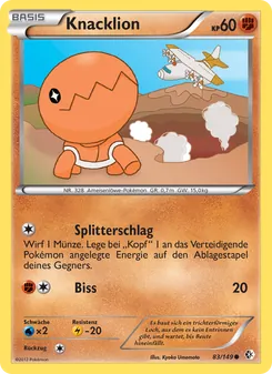 Knacklion, Überschrittene Schwellen Nº 83 Normal
