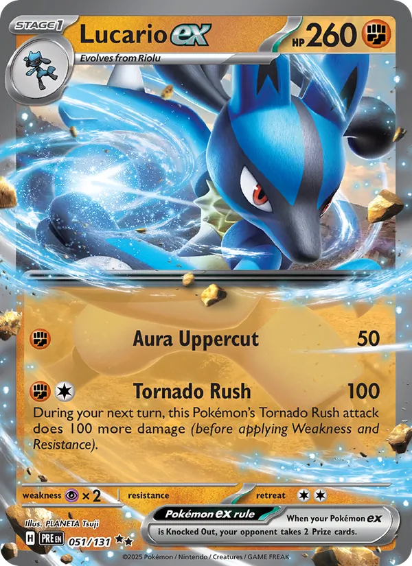 Lucario ex, Prismatic Evolutions Nº 051