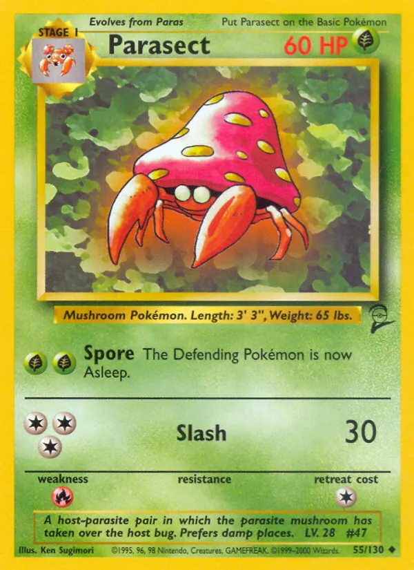 Parasect, Base Set 2 No. 55