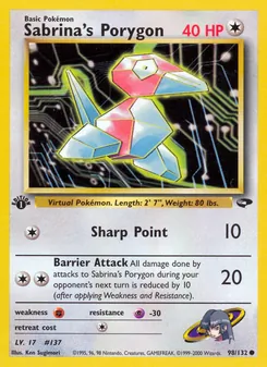 Sabrina's Porygon, Gym Challenge Nº 98 Normal