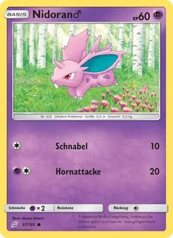 Nidoran♂, Teams Sind Trumpf No. 57 Normal