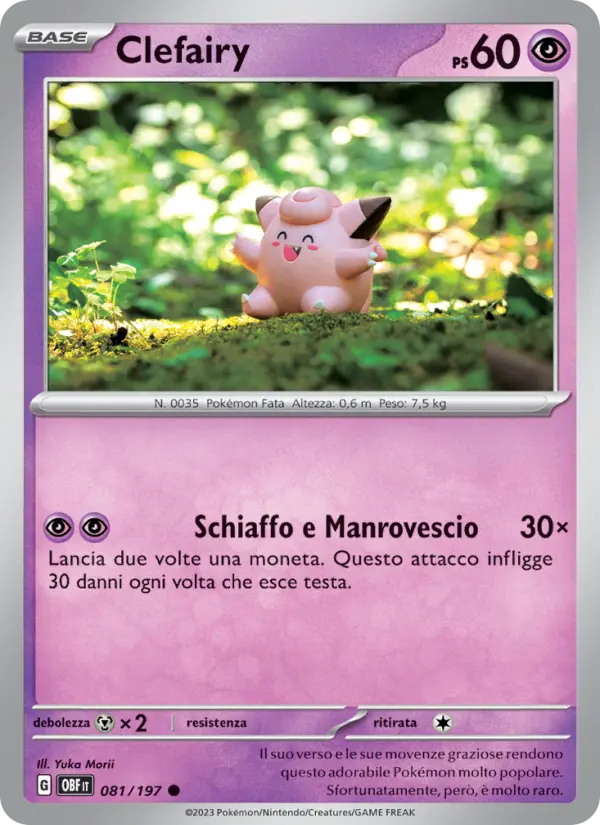 Clefairy, Ossidiana Infuocata Nº 081