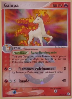Galopa, EX Rouge Feu & Vert Feuille No. 13 Holo