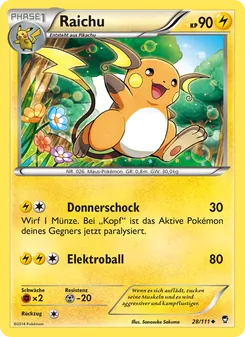 Raichu, Fliegende Fäuste No. 28 Normal