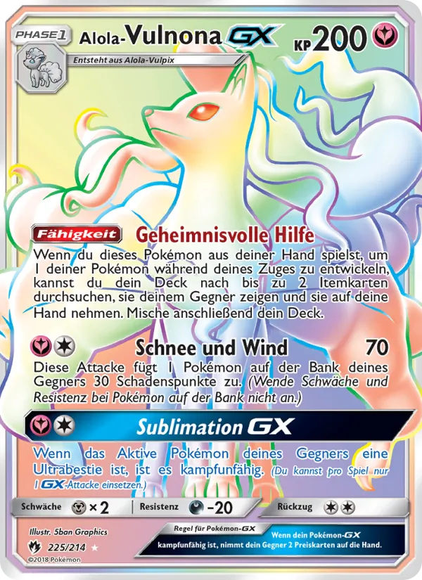 Alola Vulnona GX, Echo des Donners Nº 225