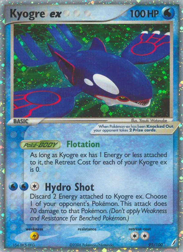 Kyogre ex, Crystal Guardians No. 95