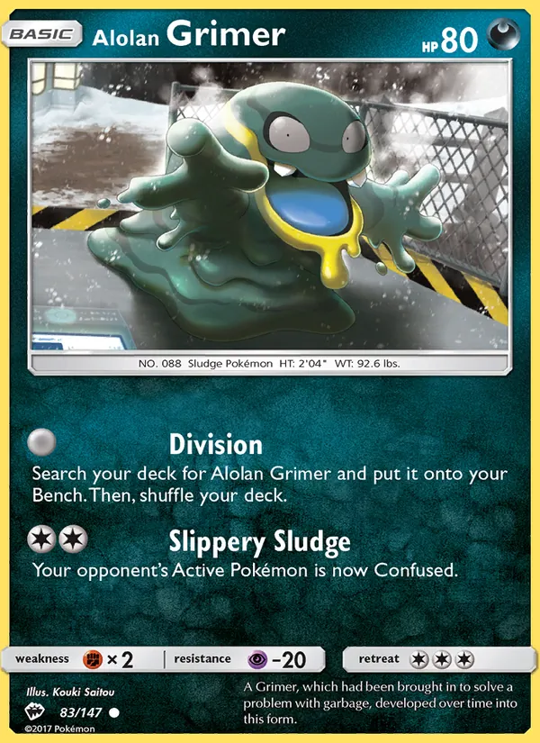 Alolan Grimer, Burning Shadows Nº 83