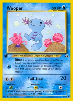 Wooper, Neo Discovery No. 71 Normal