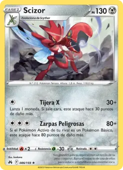 Scizor, Cenit Supremo No. 086 Normal