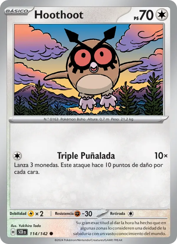 Hoothoot, Corona Astral No. 114