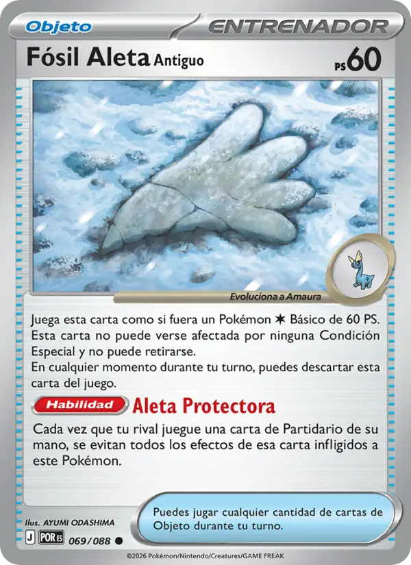Fósil Aleta Antiguo, Equilibrio Perfecto No. 069