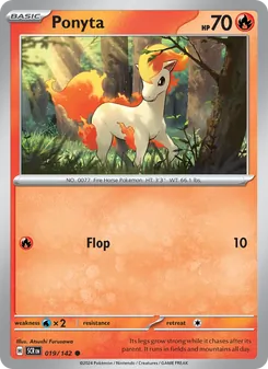 Ponyta, Stellar Crown No. 019 Normal