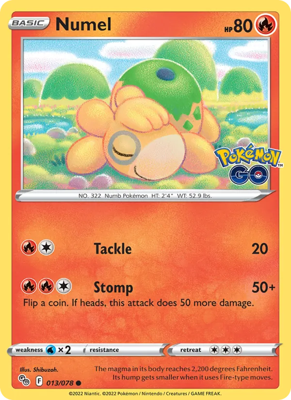 Numel, Pokémon GO No. 013