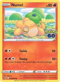 Numel, Pokémon GO No. 013 Normal