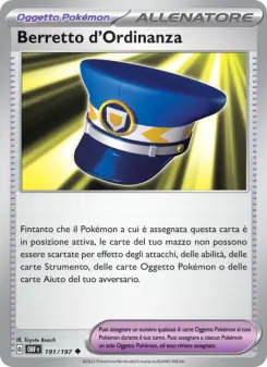 Berretto d'Ordinanza, Ossidiana Infuocata Nº 191 Normal