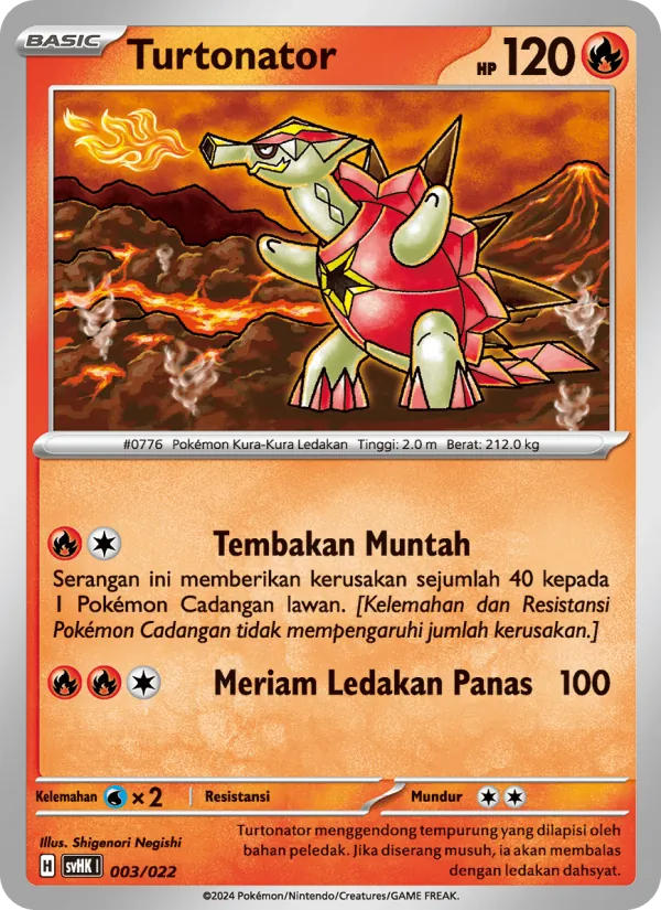Turtonator, Koraidon ex Purba No. 003
