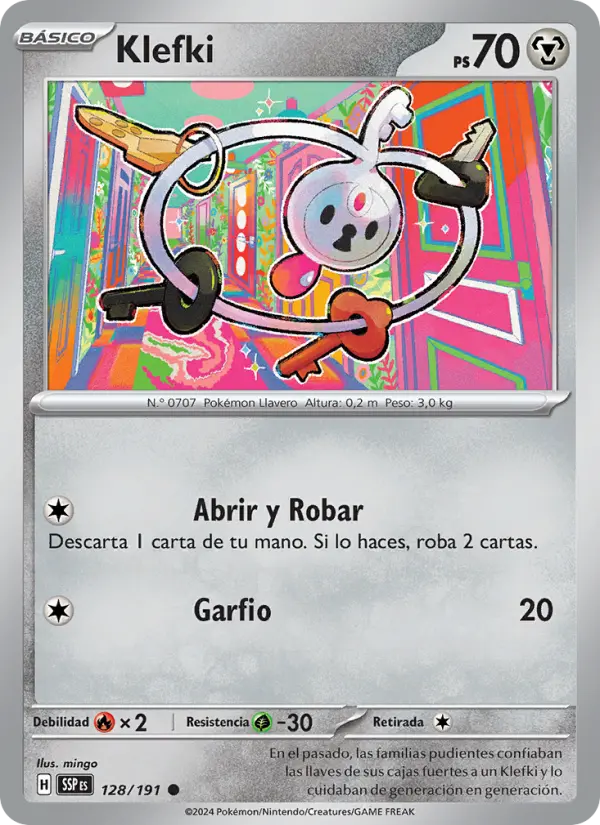Klefki, Chispas Fulgurantes Nº 128