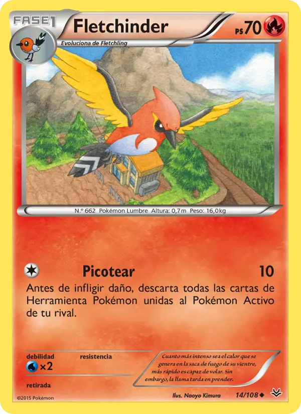 Fletchinder, Cielos Rugientes No. 14