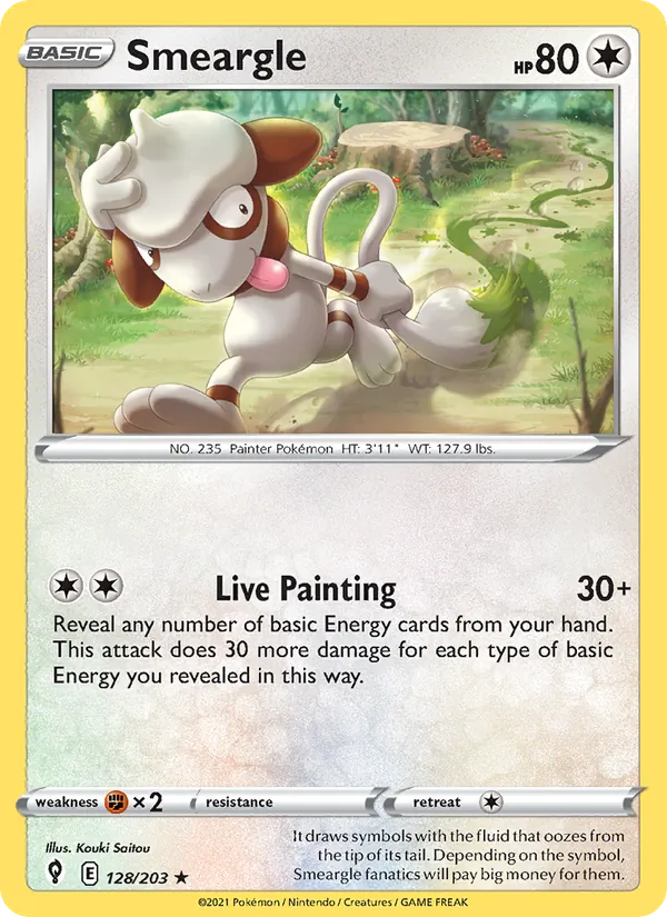 Smeargle, Evolving Skies Nº 128