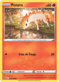 Ponyta, Resplandor Astral No. 021 Normal