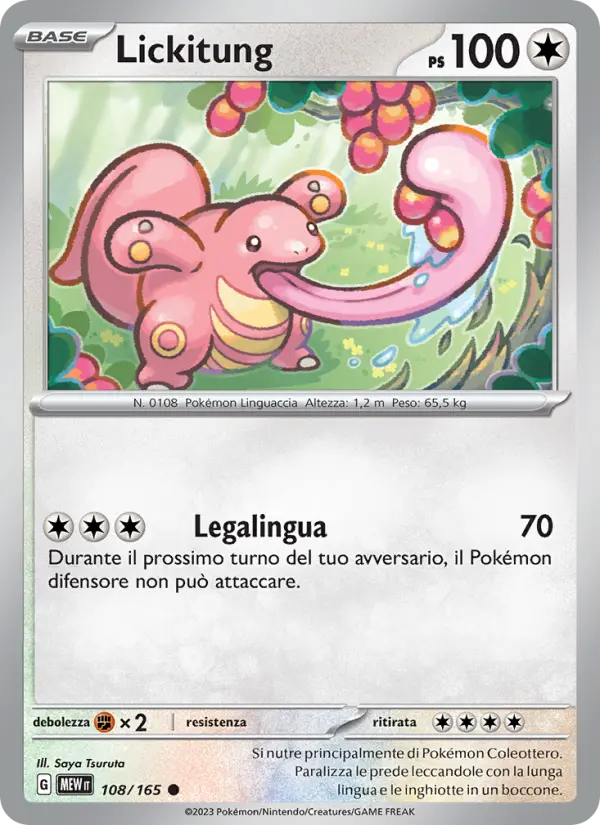 Lickitung, 151 Nº 108