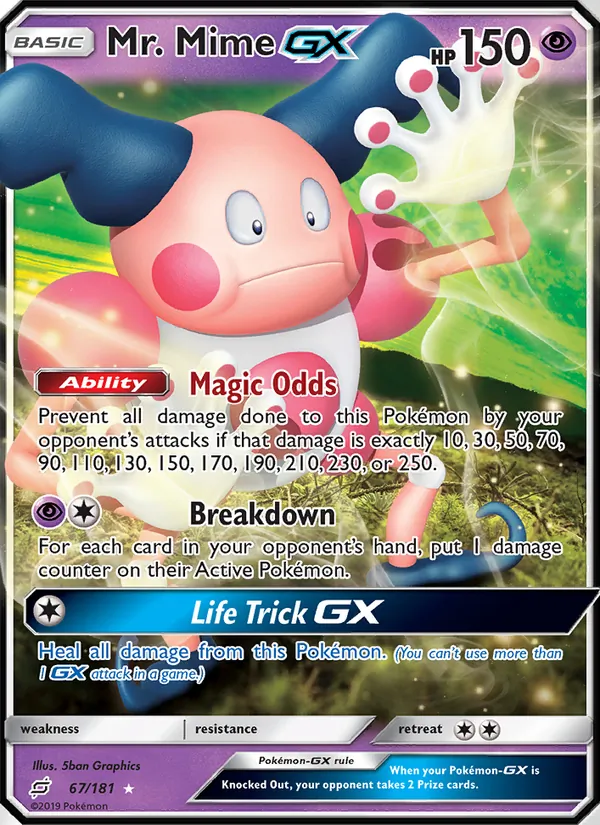 Mr. Mime GX, Team Up Nº 67
