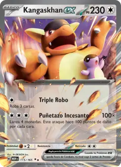 Kangaskhan ex, 151 Nº 115 Holo